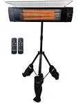 Dr Infrared Heater Outdoor Patio Heater with Tripod & Remote - Black