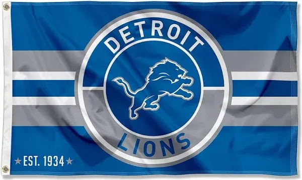 Sports Flags & Pennants Co. Detroit Lions Logo Banner Flag