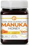 Raw Manuka Honey Certified MGO 100+ / 6+ Manuka with Antibacterial Activity - (NPA 6+) 500g (1.1lb) by Good Natured