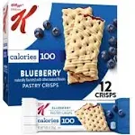 Kellogg's Special K Pastry Crisps, 100 Calorie Snacks, Breakfast Bars, Blueberry, 5.28oz Box (12 Crisps)