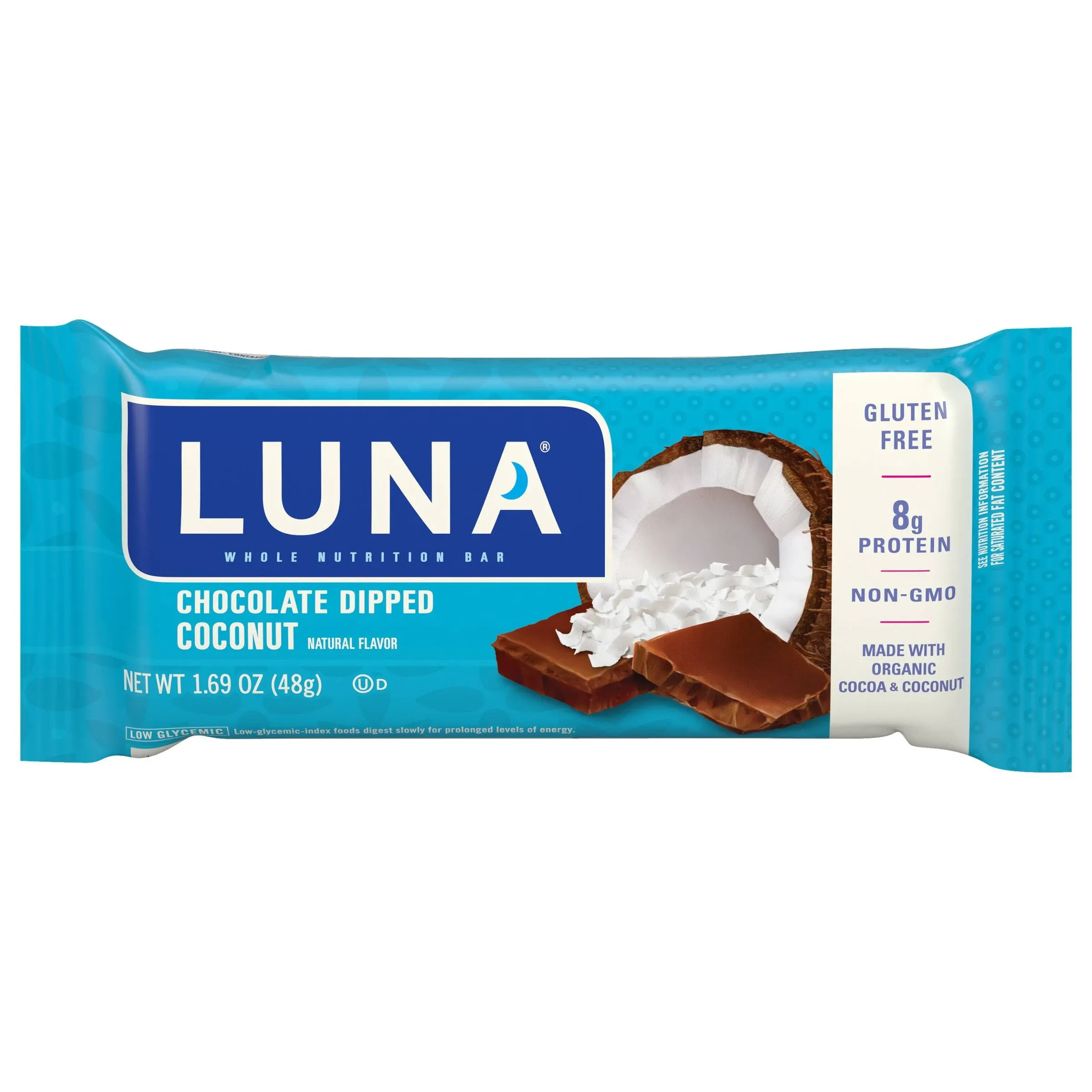 Luna Nutrition Bar, Chocolate Dipped Coconut