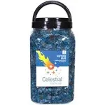 1/2" Reflective Tempered Fire Glass, Neptune Blue, 10 lb. Jar - Contemporary - Fire Pit Accessories - by Celestial Fire Glass | Houzz