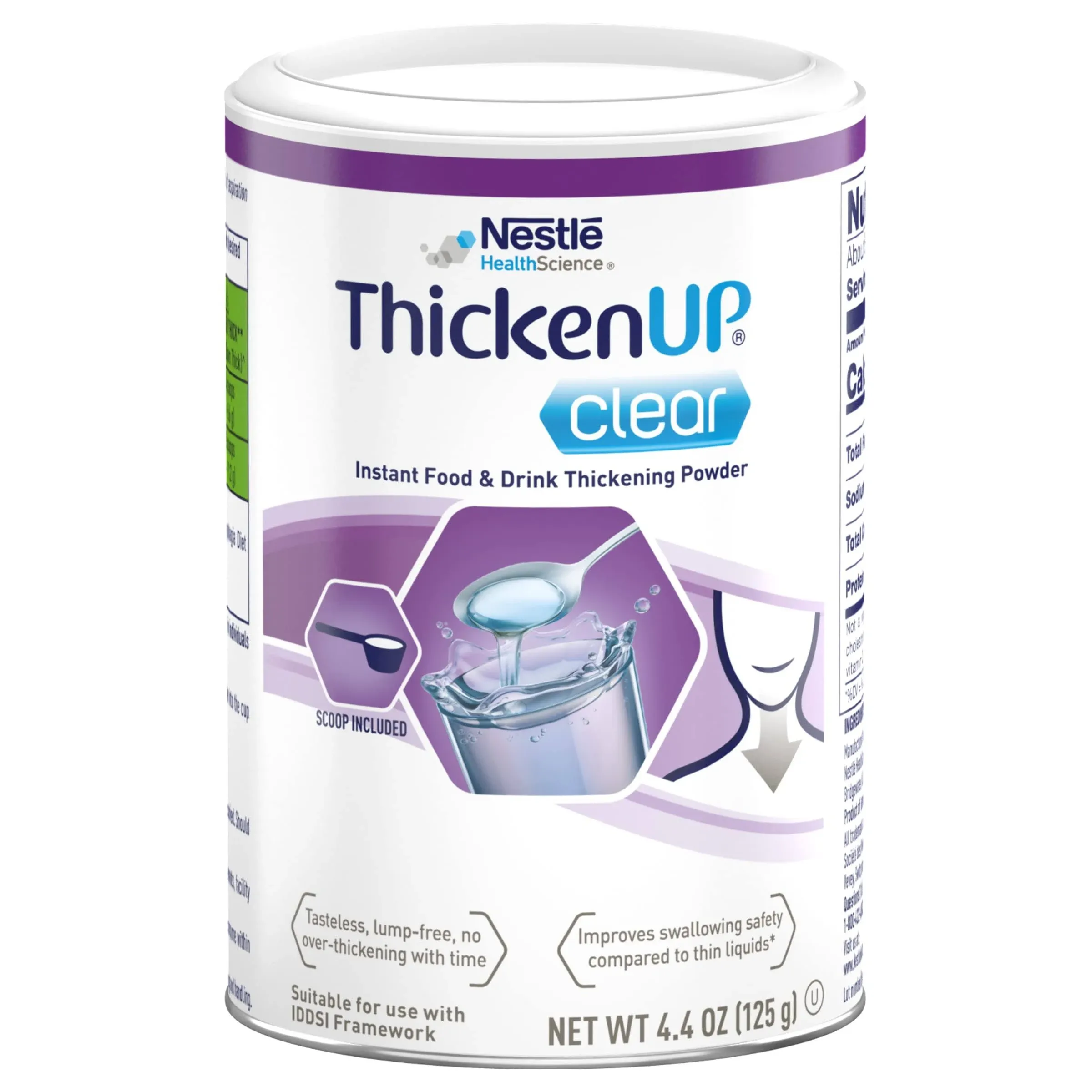 Thickenup Clear Food and Beverage Thickener, 4.4 oz. Canister