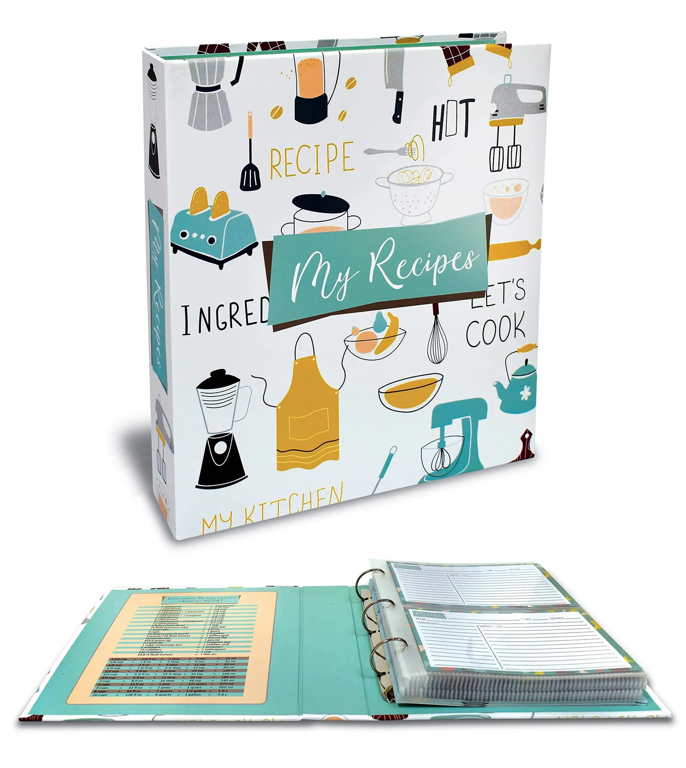 Better Kitchen Products Vintage Recipe Binder Set