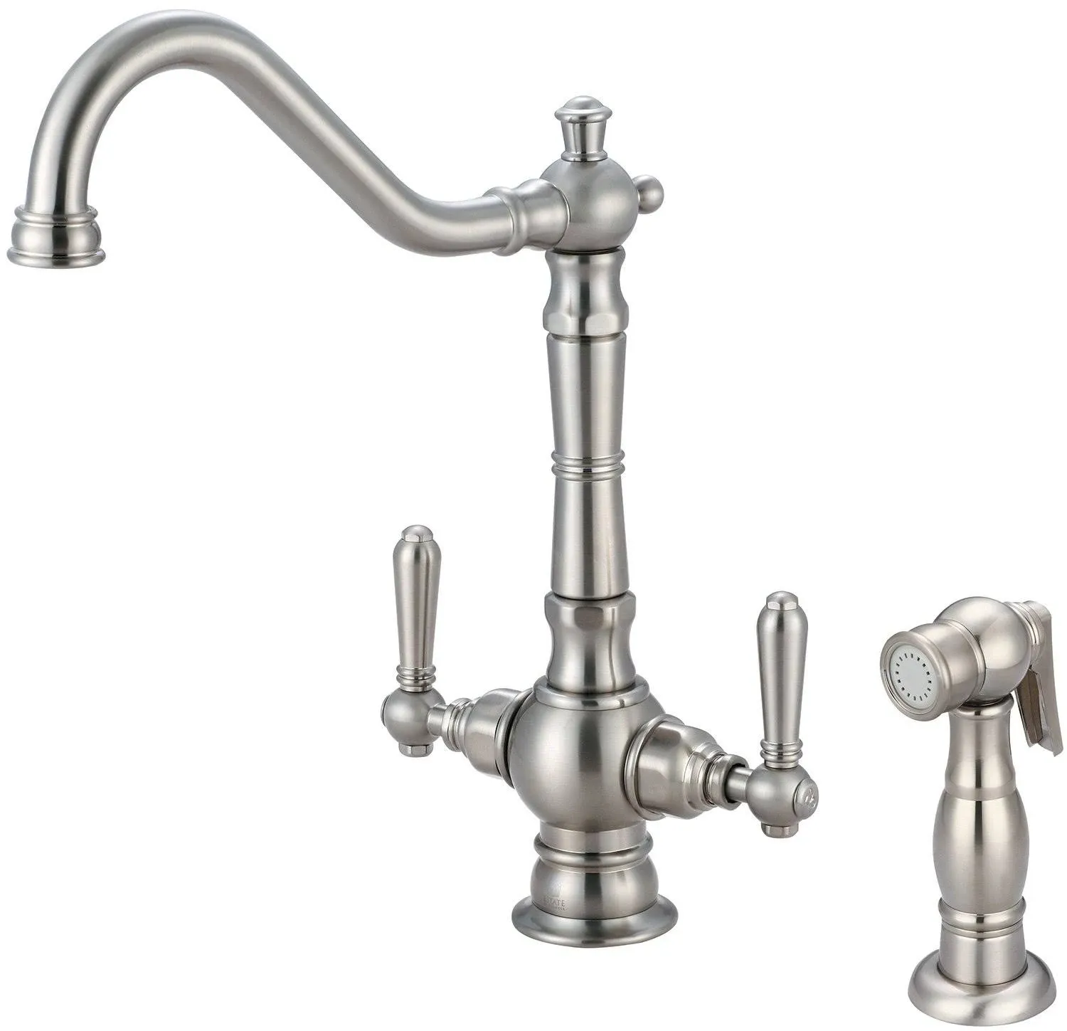 Americana 2 Handle Kitchen Faucet with Spray - Polished Chrome 2AM401