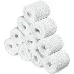 Navaris Plaster Cloth Rolls (S, Pack of 10) - Gauze Bandages for Body Casts, Plaster of Paris for Craft Projects, Belly Casting Kit Pregnancy - Easy Use Wrap Strips- 2" W x 118" L