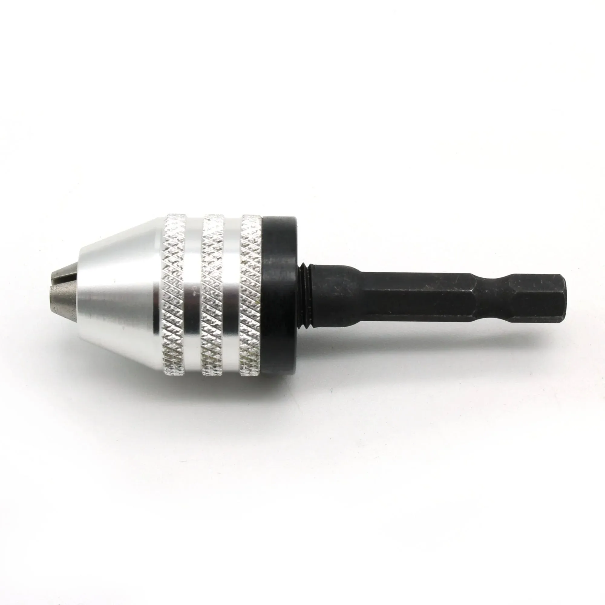 TEMO Keyless Chuck Adapter 1/4 Inch Hex Shank To Conventional or Microsize Drill Bit