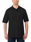 Jerzees Men's SpotShield Short Sleeve Polo Shirt, Size: 3XL, Black