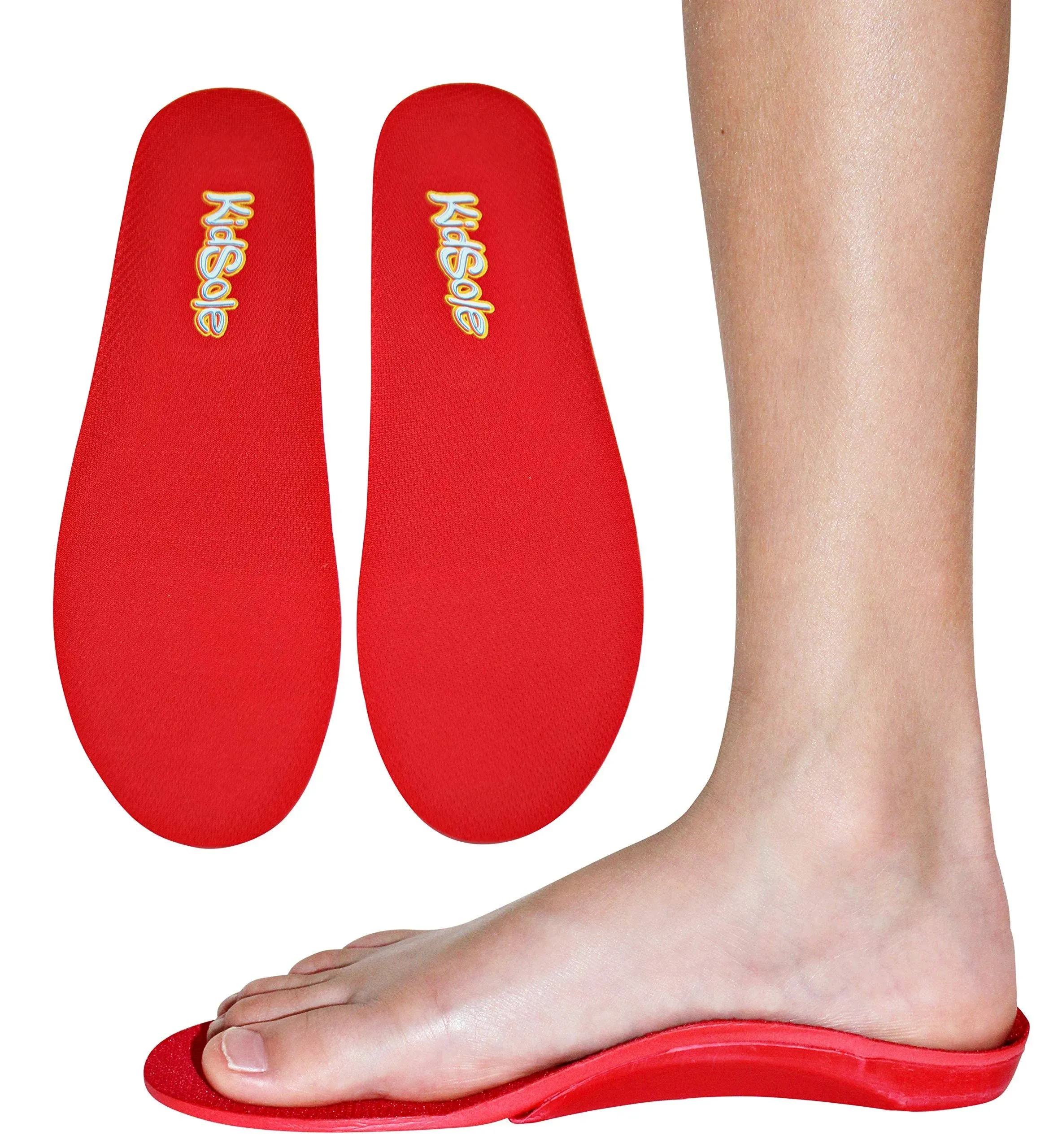 Red Orthotic Sports Insole by KidSole Lightweight