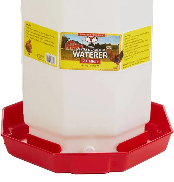 Little Giant - Plastic Poultry Waterer - 7 Gal