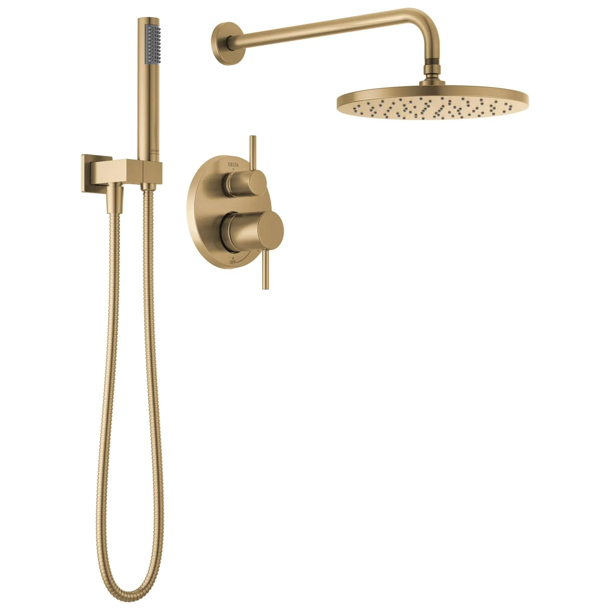 Delta 342702-CZ Modern Complete Shower System Package, Champagne Bronze #1