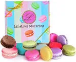 LeilaLove Macarons - 12 Gourmet Macarons Dozen Flavors