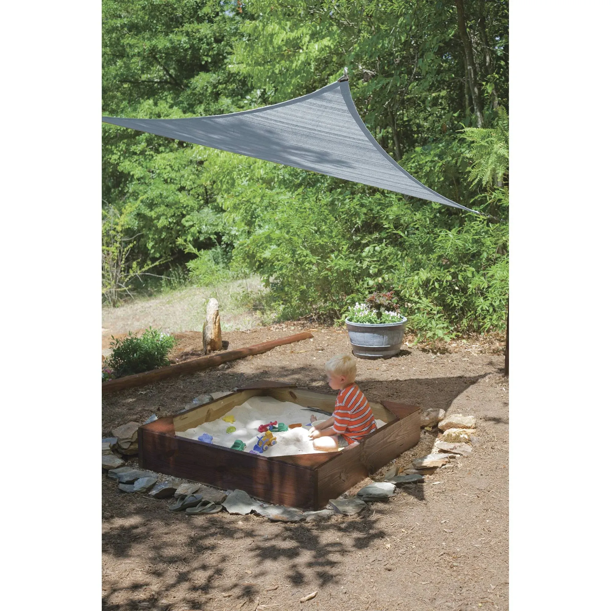 ShelterLogic 25720 Outdoor Heavyweight Triangle Sun Shade, 12' x 12', Sand