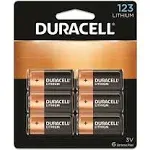 Duracell 123 Battery 6-Pack