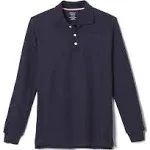 French Toast Boys Long Sleeve Pique Polo Shirt