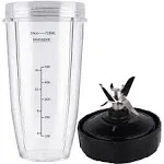 PODCAY Blender Replacement Parts for Ninja 24oz Cup with Extractor Blade