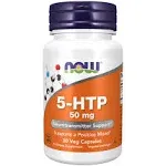 NOW Foods - 5-HTP Neurotransmitter Support 50 mg. - 30 Veg Capsules