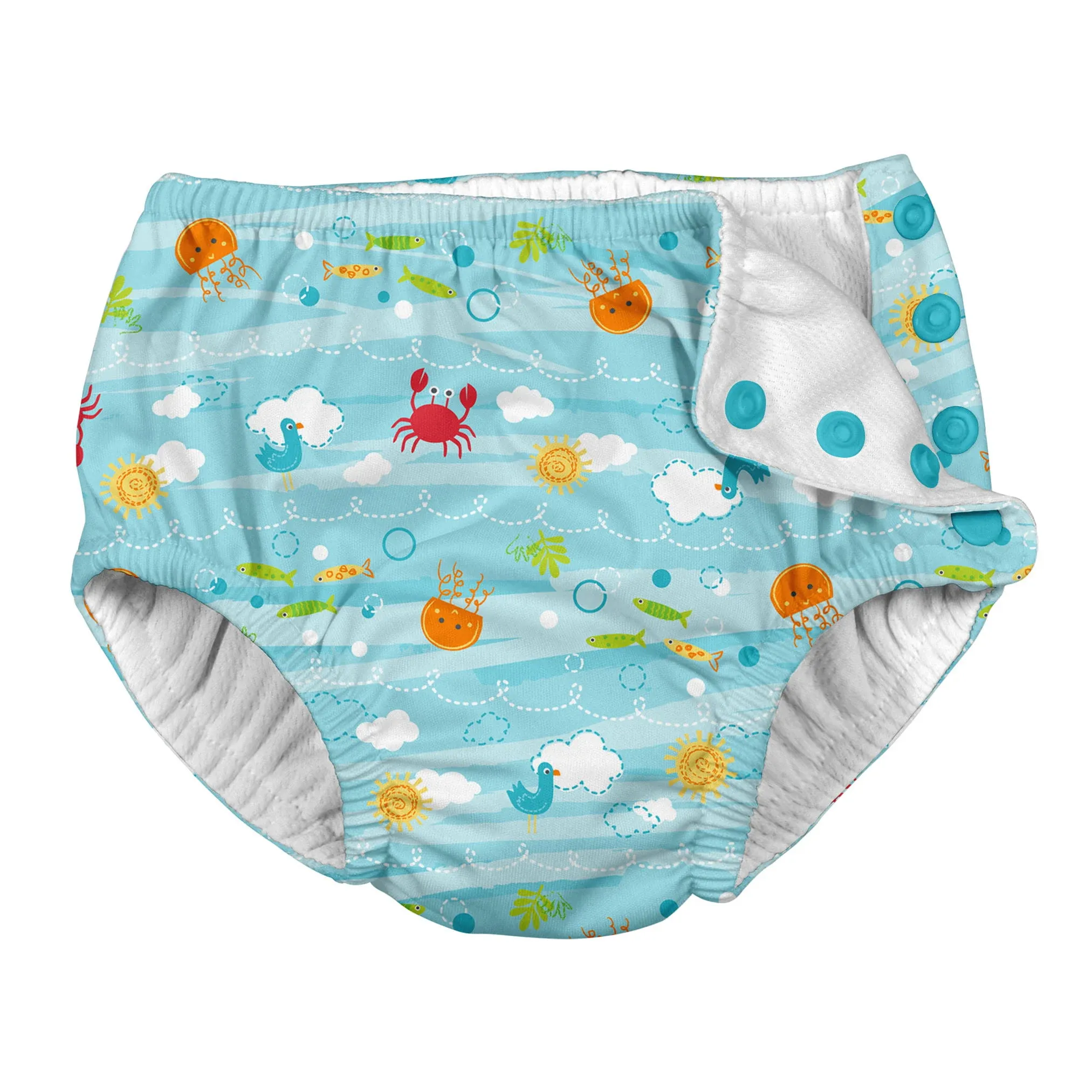 i play. Boys Snap Reusable Absorbent Swimsuit Diaper