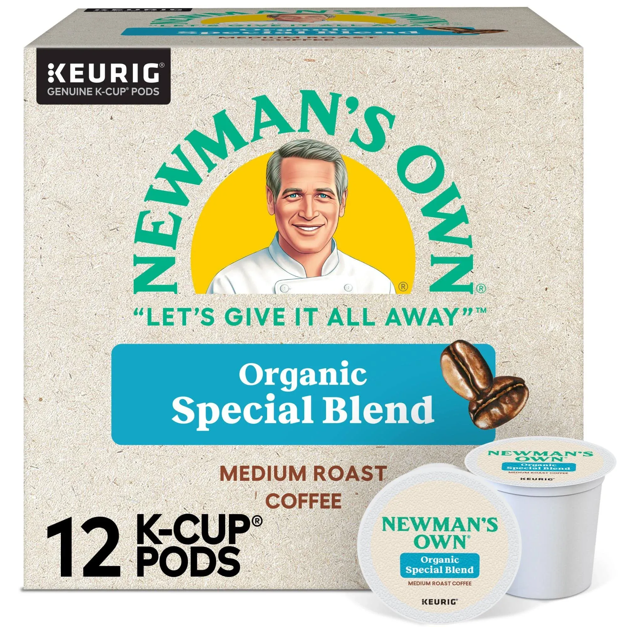 Newman's Own Organics Special Blend Coffee Keurig® K-Cup® Pods, Medium Roast, 96/Carton (4050)