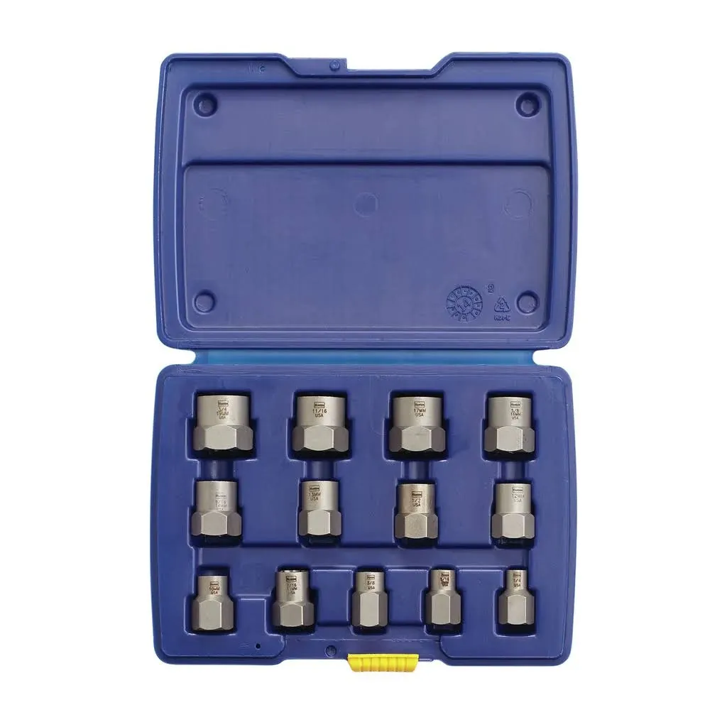 Irwin/Hanson 54113 13pc Professional&#039;s Industrial Bolt Extractor Set