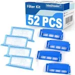 52PCS CPAP Filter Kit Compatible with DreamStation 1, Includes 22 Pollen Filters, 22 Ultra-Fine Filters and 4 Assembled Filters, Reusable Filter Kit Supplies by Medihealer