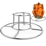 RUSFOL Beercan Chicken Rack, Stainless Steel Chicken Stand for Smoker and Grill