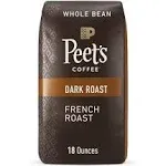 Peet's Coffee, Dark Roast Whole Bean Coffee - French Roast 18 Ounce Bag