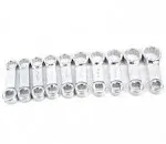 Sunex Tool SU910MTAS 0.375 in. Drive Metric Torque Wrench Head Adapter Set, 10 Piece