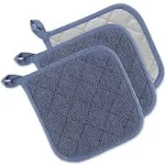 Stonewash Blue Terry Potholder (Set 3)