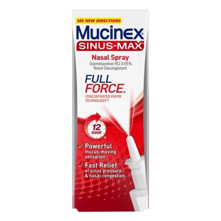 Mucinex SINUS &amp; ALLERGY Sinus-Max Severe Nasal Spray Congestion 3/4 oz EXP 3/24