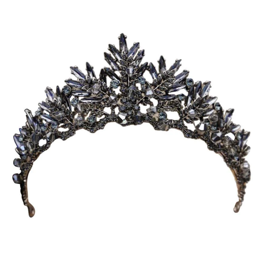 Beaupretty Women's Baroque Queen Crown Wedding Crown