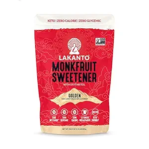 Lakanto Classic Monk Fruit Sweetener - White Sugar Substitute, Zero Calorie, Keto Diet Friendly, Zero Net Carbs, Zero Glycemic, Baking, Extract, Sugar Replacement (Classic White - 1 lb)