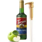 Green Apple Syrup for drinks 25.4 Ounces Flavored Syrups for Drinks and Coffee with Fresh Finest Syrup Pump