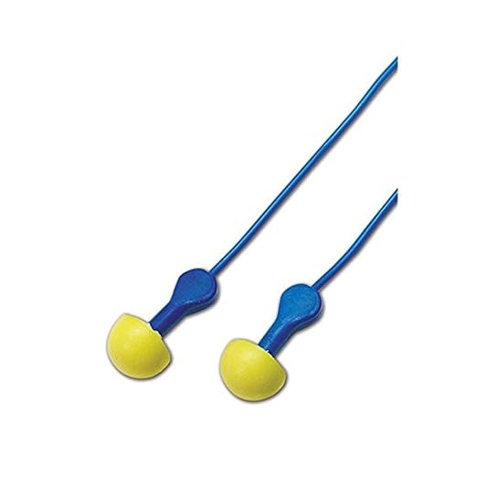 E-A-R Express Pod Plugs Earplugs, Polyurethane, Blue, Corded 311-1114