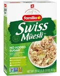 Swiss Muesli Cereal, 0g Added Sugar, Energy-Packed Cereal with Raisins, Hazel...