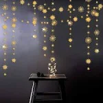 Glitter Gold Sparking Stars Garland (30Ft)