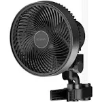 AC Infinity Cloudray A6, Grow Tent Clip Fan 6” with 10 Speeds, EC-Motor, Manual Swivel