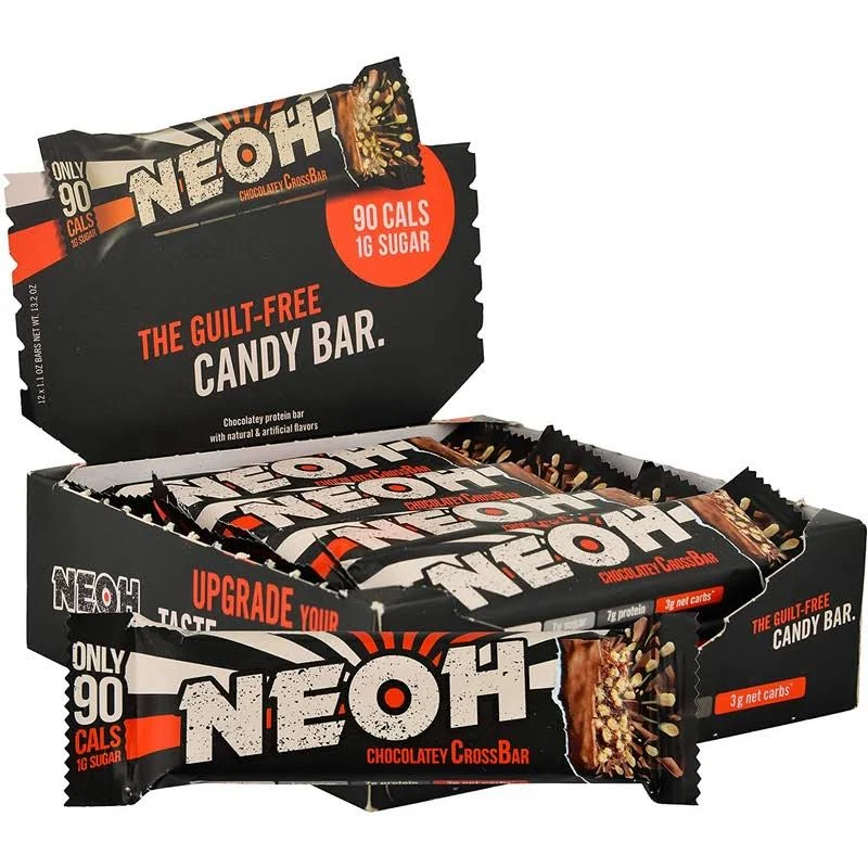 Neoh Low Carb Protein/Candy Bar - Keto, Low Sugar 1G - Chocolate Crunch 12-Pack