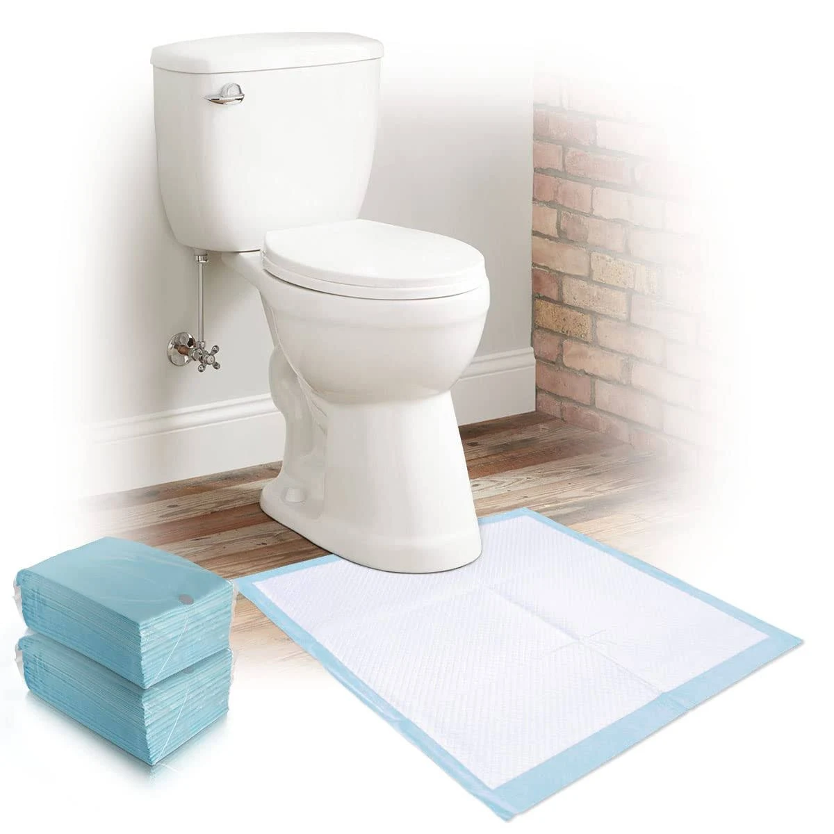 50 Toidymat Disposables The Toilet Mat Re-Invented Absorbent Contour Incontinence ...