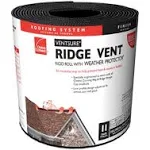 Owens Corning Ventsure 11.25 x 20 ft. Black Plastic Continuous Unfiltered Ridge Vent