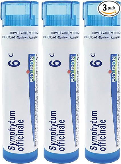 Boiron Symphytum Officinale 6c Homeopathic Medicine That Promotes Healing of Bone Trauma - Pack of 3 (240 Pellets)