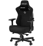 Anda Seat Kaiser 3 Black Fabric Gaming Chair - Large Premium Ergonomic Gamer Chair for Adults, Video Game Chairs, Memory Foam Neck Pillow & Lumbar Back Support - Office Computer Desk Chair