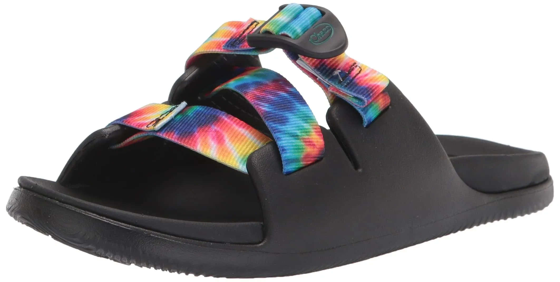 Chaco Big Kid Unisex Chillos Sandals Dark Tie Dye Size 4 Slide On Slip On