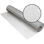 Door and Window Screen, Aluminum, 24 in W, 100 ft L, 0.01 in Wire Dia