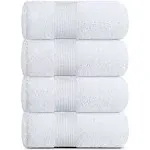 White Classic Resort Collection Soft Bath Sheet Towels | 35x70 Oversize Large ...