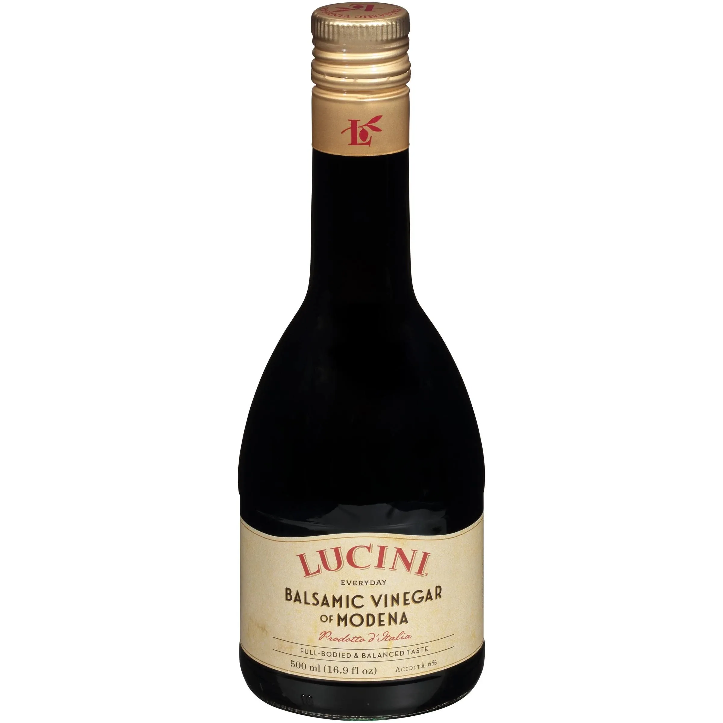 Lucini Everyday Balsamic Vinegar of Modena - Italian Balsamic Vinegar â€“ Balsamic Vinegar from Modena Italy - Non-GMO Verified, Whole30 Approved, 500mL