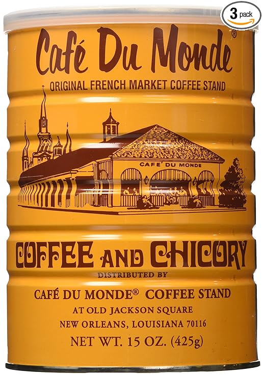 Cafe Du Monde Coffee Chicory, 15 Ounce (Pack of 3) 