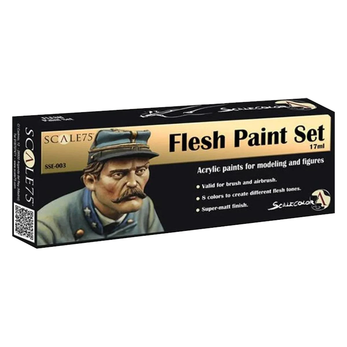 Scale 75 Flesh Paint Set, 8x17 ml (0.57fl.oz)