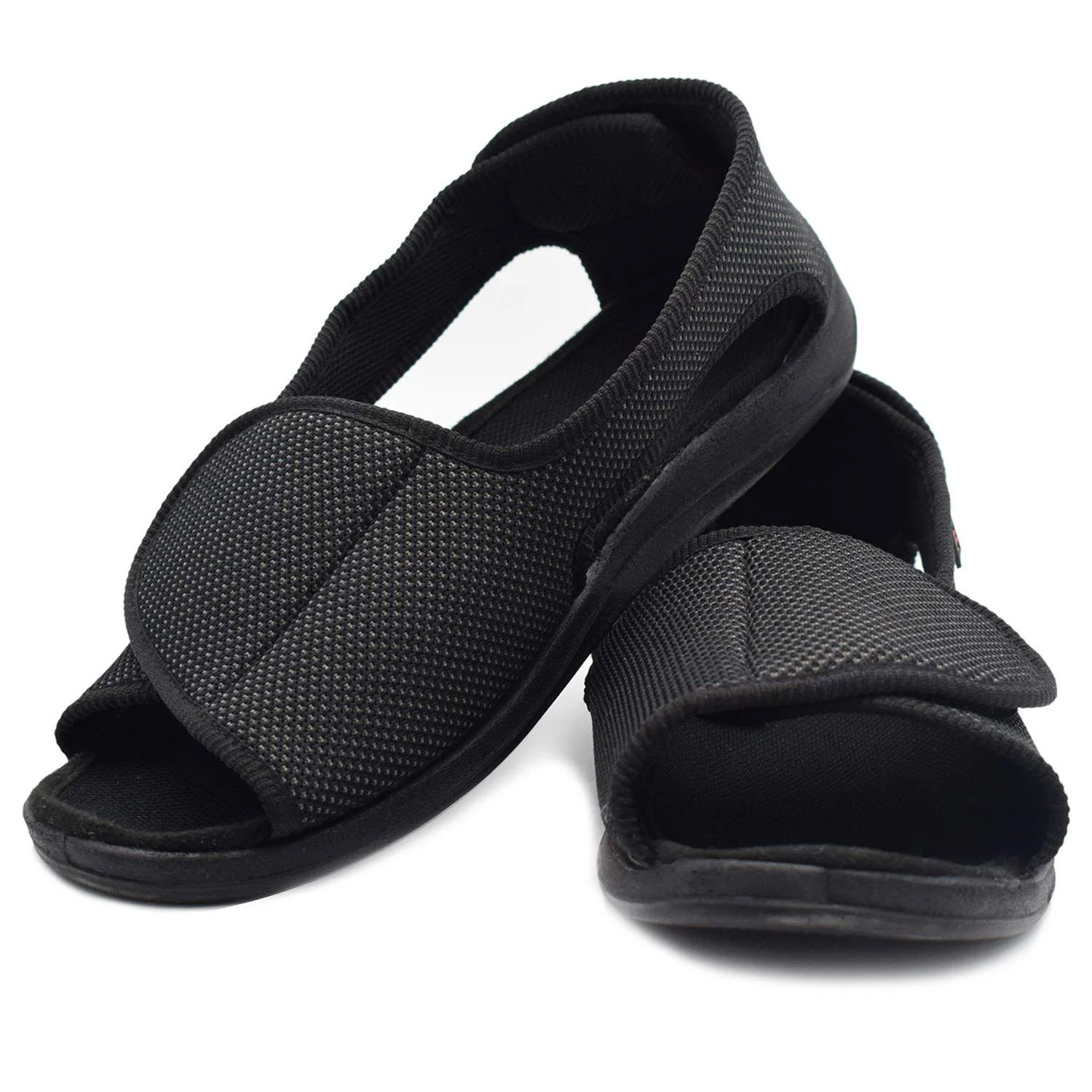 W&LESVAGO Men's Open Toe Diabetic Sandals - Extra Wide Width Arthritis&Edema ...