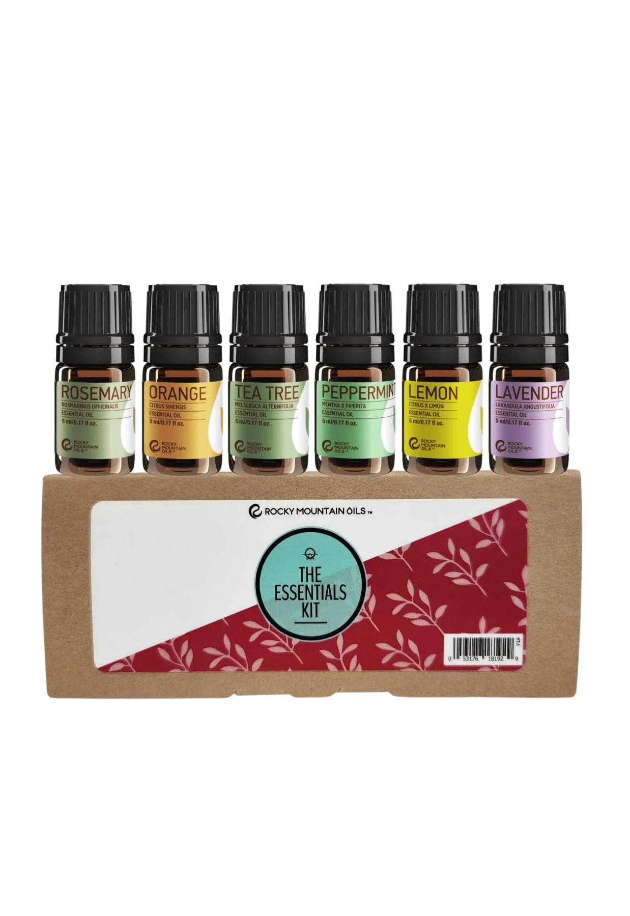 Rocky Mountain Oils The Essentials Kit - Includes 100% Pure Lavender, Lemon ...